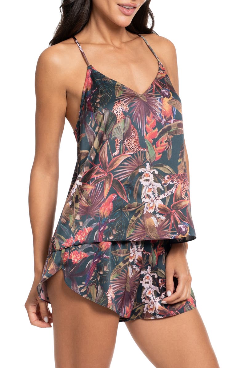 Midnight Bakery Print Short Pajamas, Alternate, color, Navy