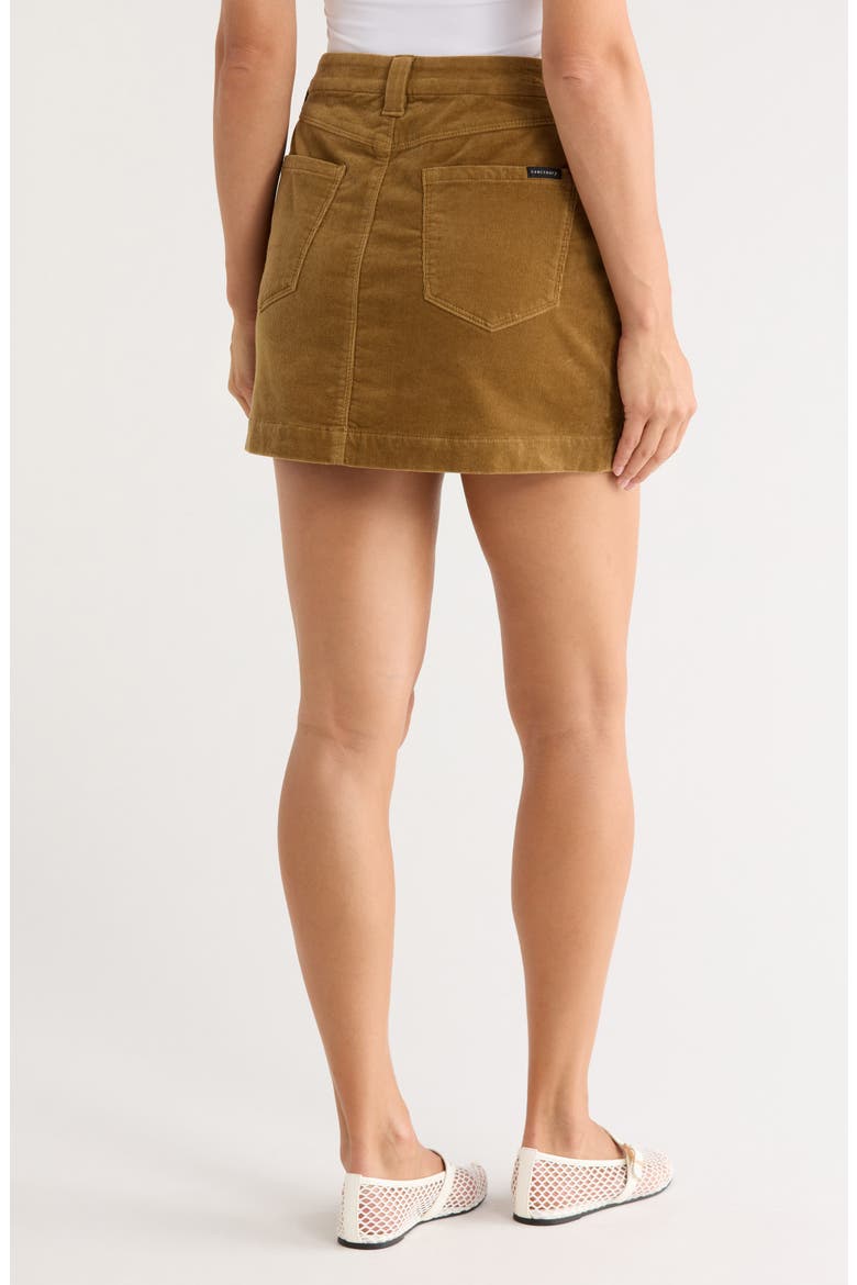Corduroy Gold Coast Miniskirt, Alternate, color, BUTTERNUT BROWN