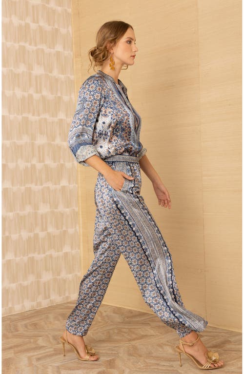 Hale Bob Rosalyn Charmeuse Pant In Gray