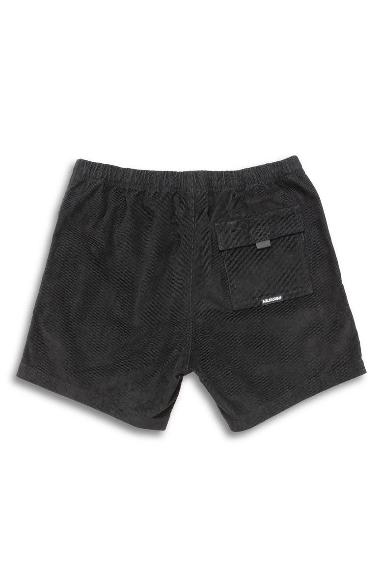 Maui & Sons Camp 84 Bleted Corduroy Walking Shorts, Alternate, color, Black