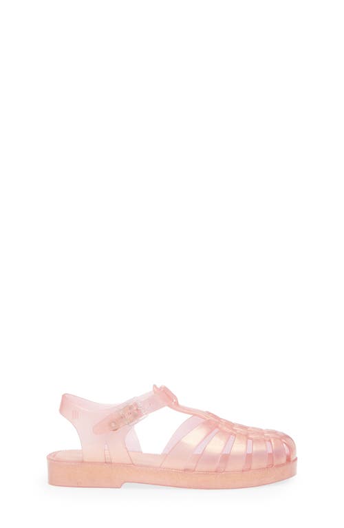 Mini Melissa Kids' Mini Posession Jelly Fisherman Sandal In Pearly Pink