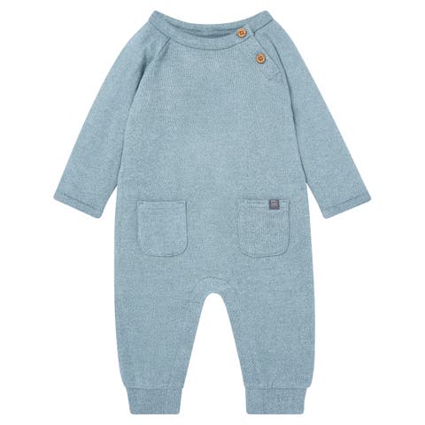 Raglan Sleeve Long Leg Romper (Baby)