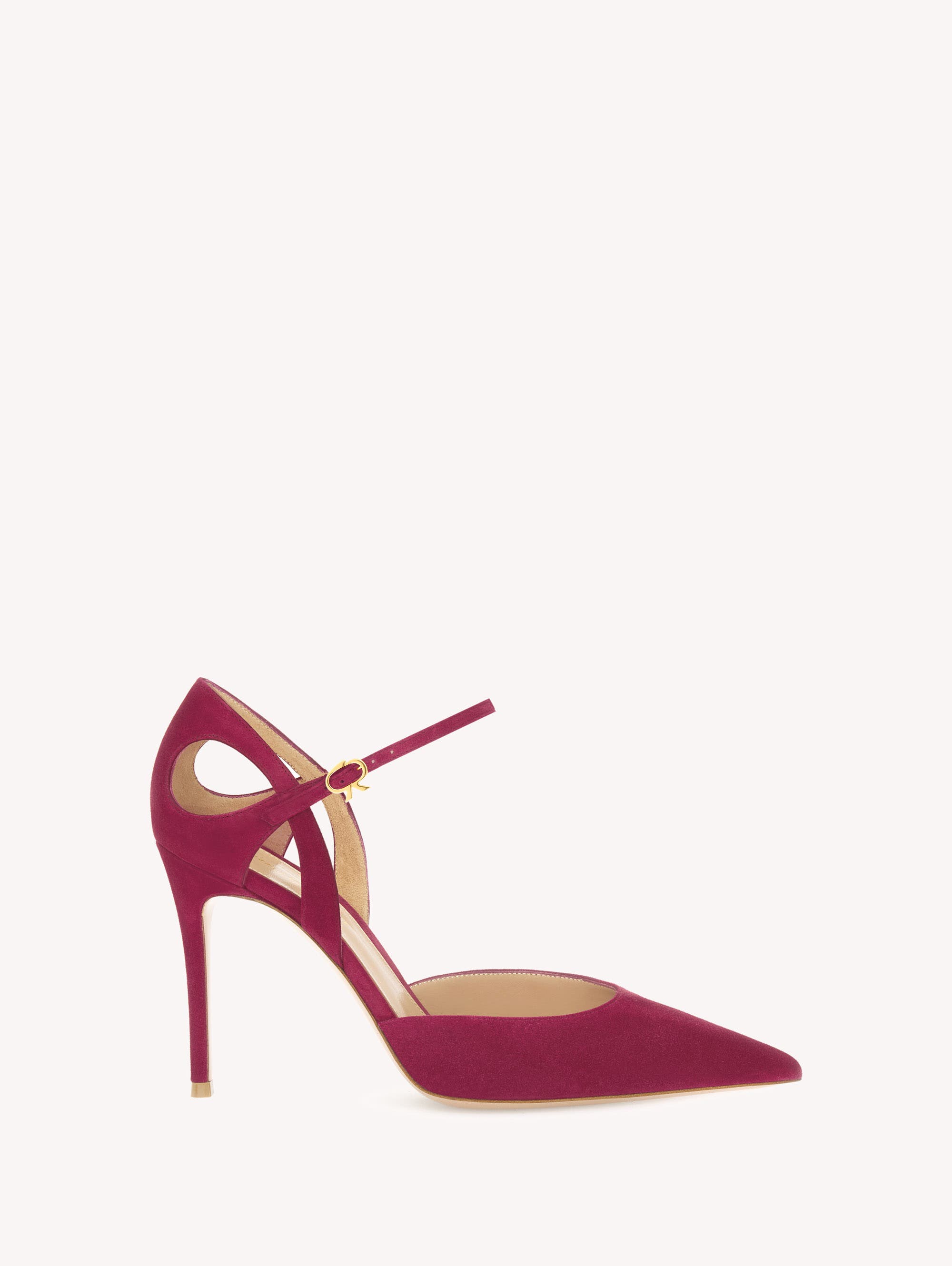  Fuchsia Suede Leather