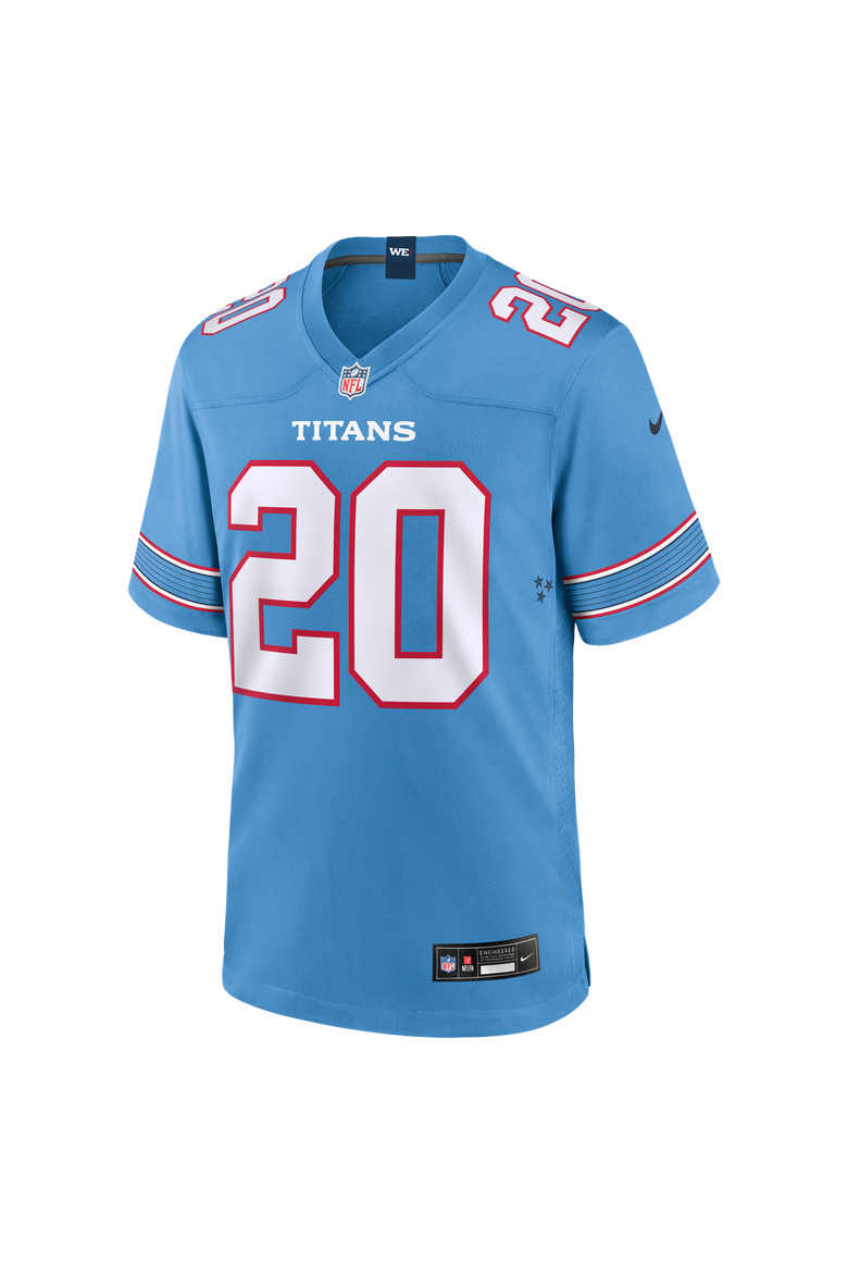 Men's Nike Tony Pollard Light Blue Tennessee Titans Game Jersey, Alternate, color, Light Blue