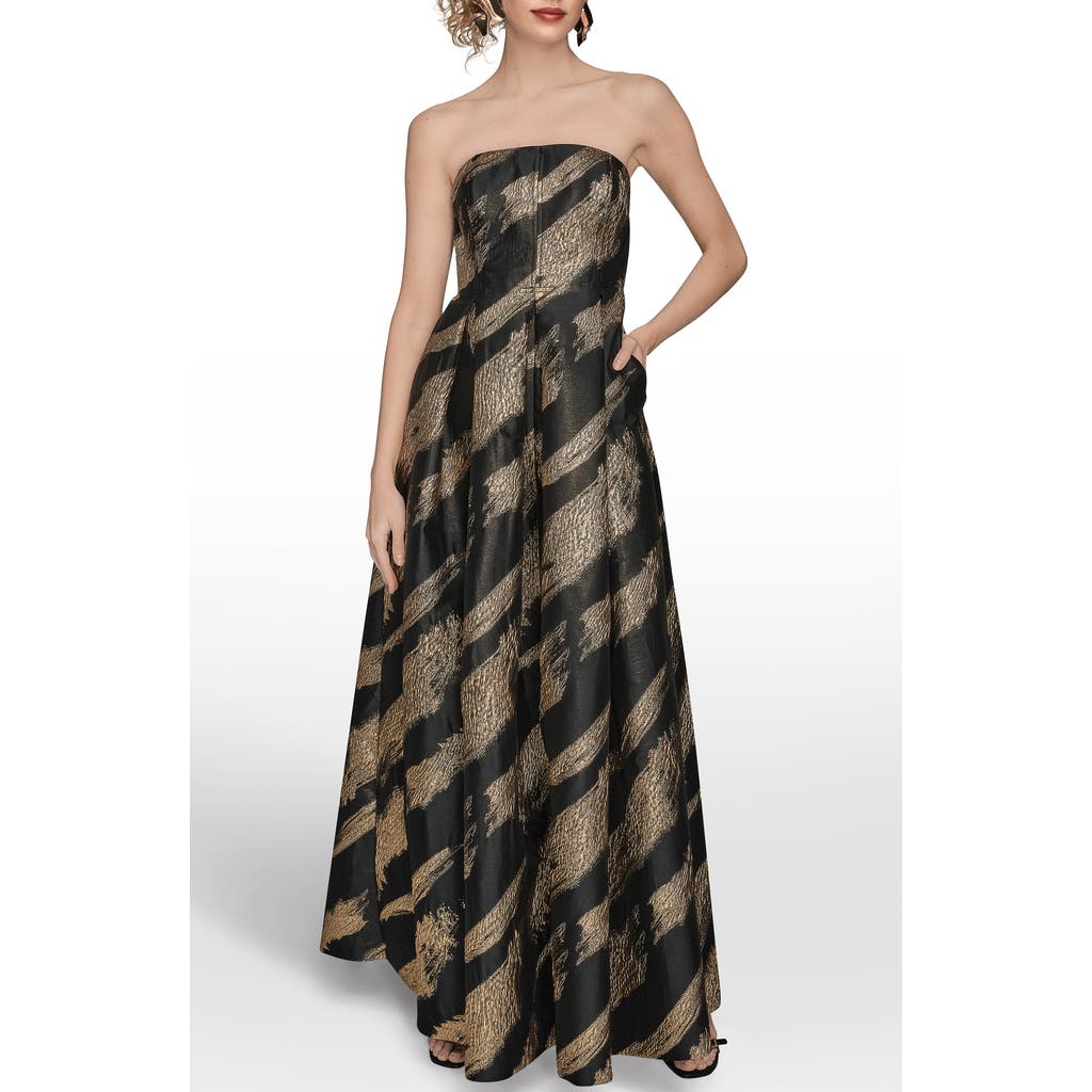 Donna Karan Women's Metallic Jacquard Strapless Ball Gown In Black | ModeSens Donna Karan Women's Metallic Jacquard Strapless Ball Gown In Black | ModeSens