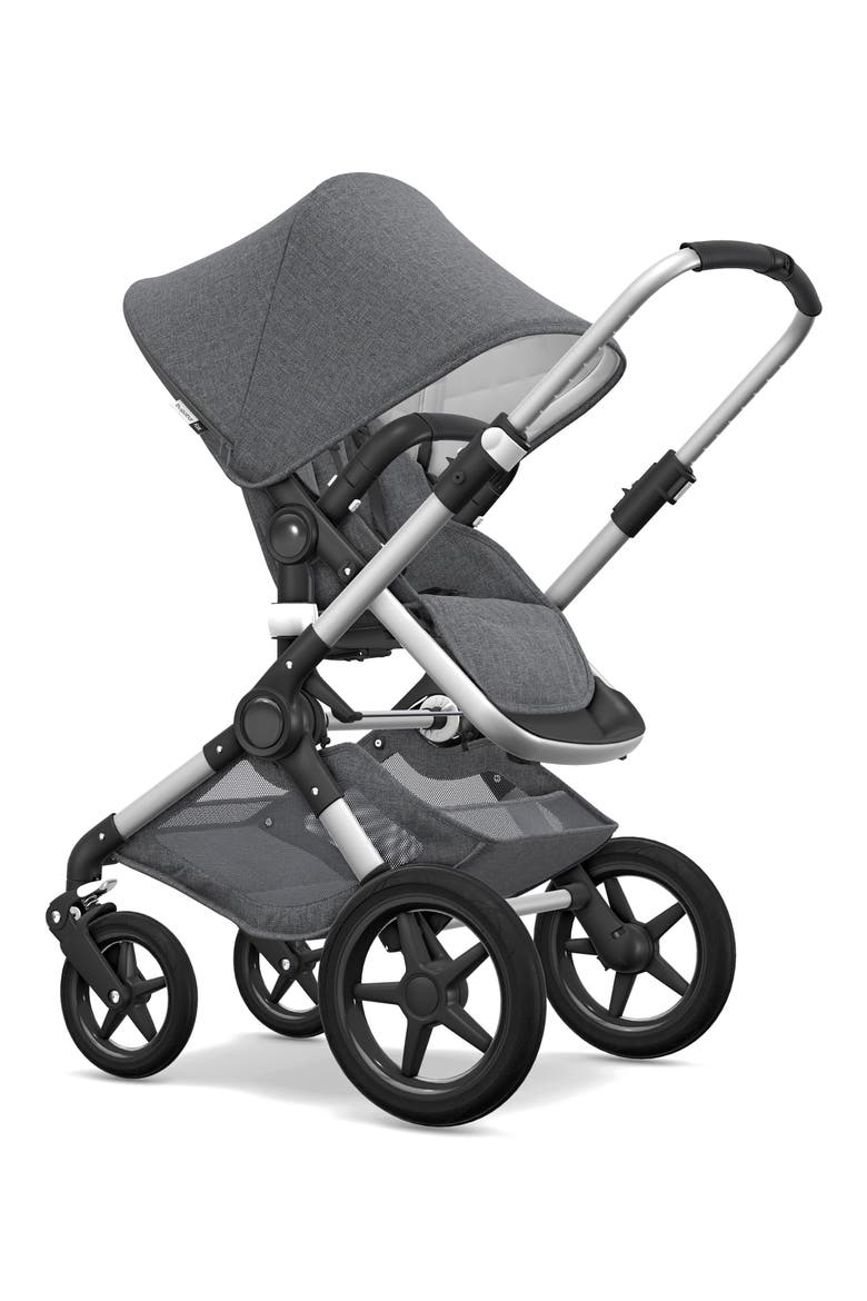 Fox Classic Complete Stroller with Bassinet, Alternate, color, GREY MELANGE/ ALUMINUM