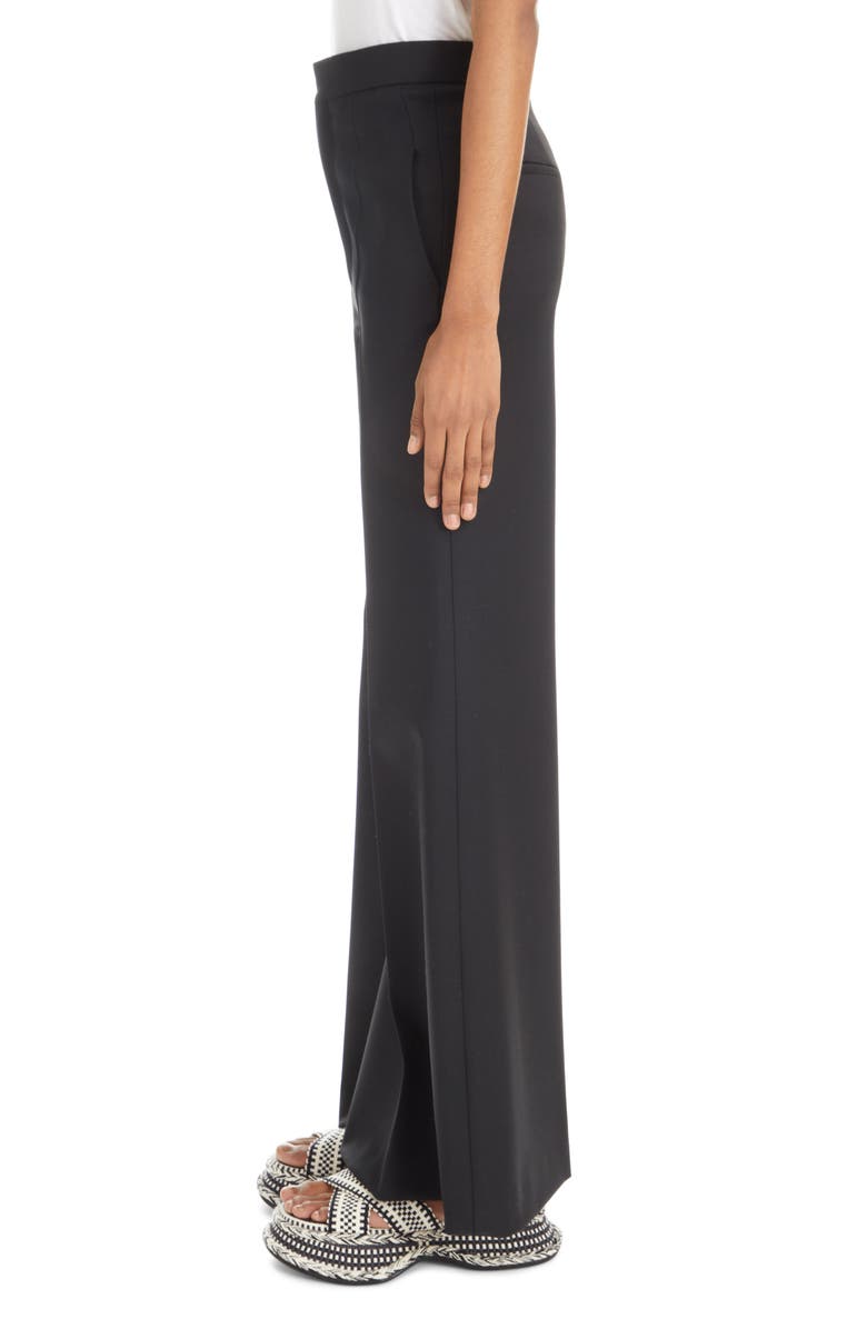 Chloé Wide Leg Stretch Wool Pants, Alternate, color,