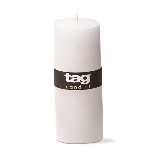 Tag Chapel White Pillar Paraffin Wax Candle Set Of 6 Unscented In White