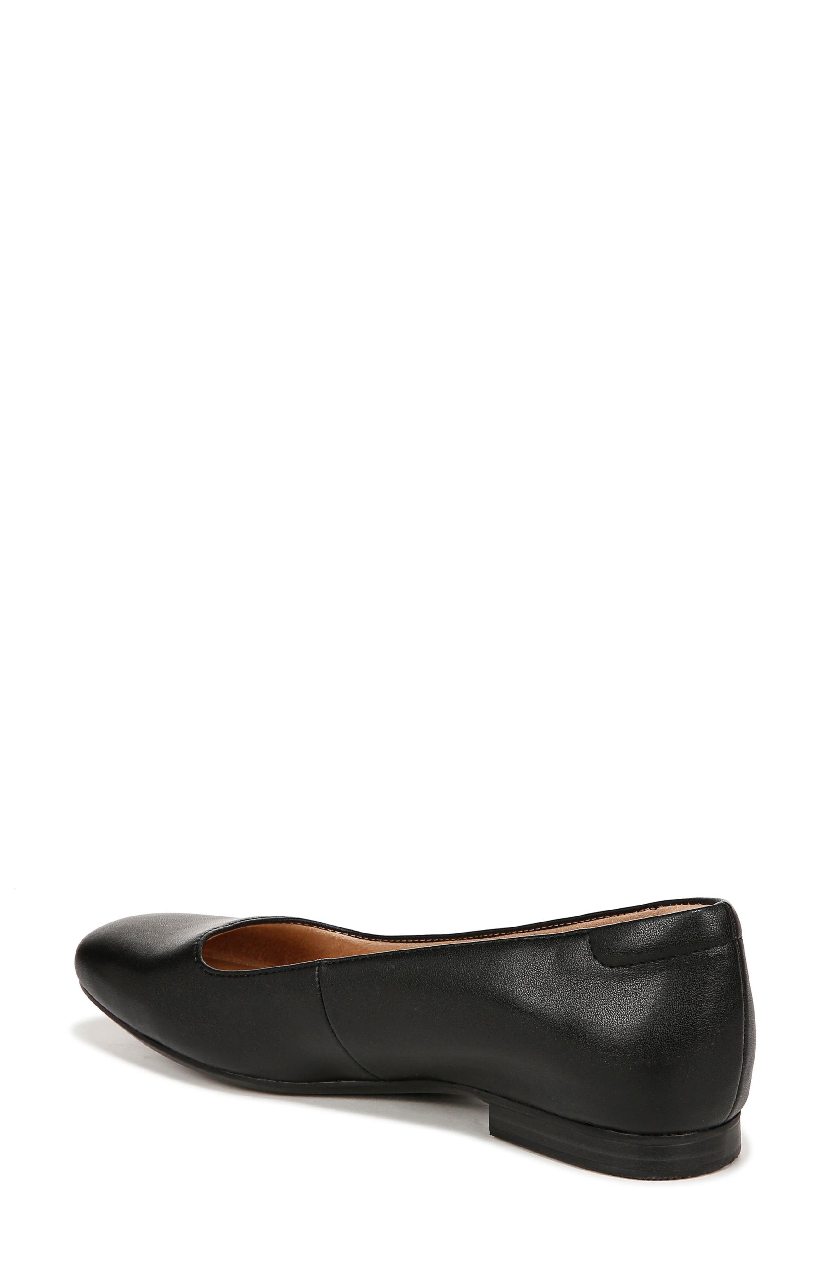 Naturalizer Kari Ballet Flat, Alternate, color, Black Faux Leather