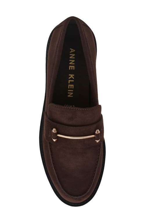 Anne Klein Emme Bit Loafer In Brown
