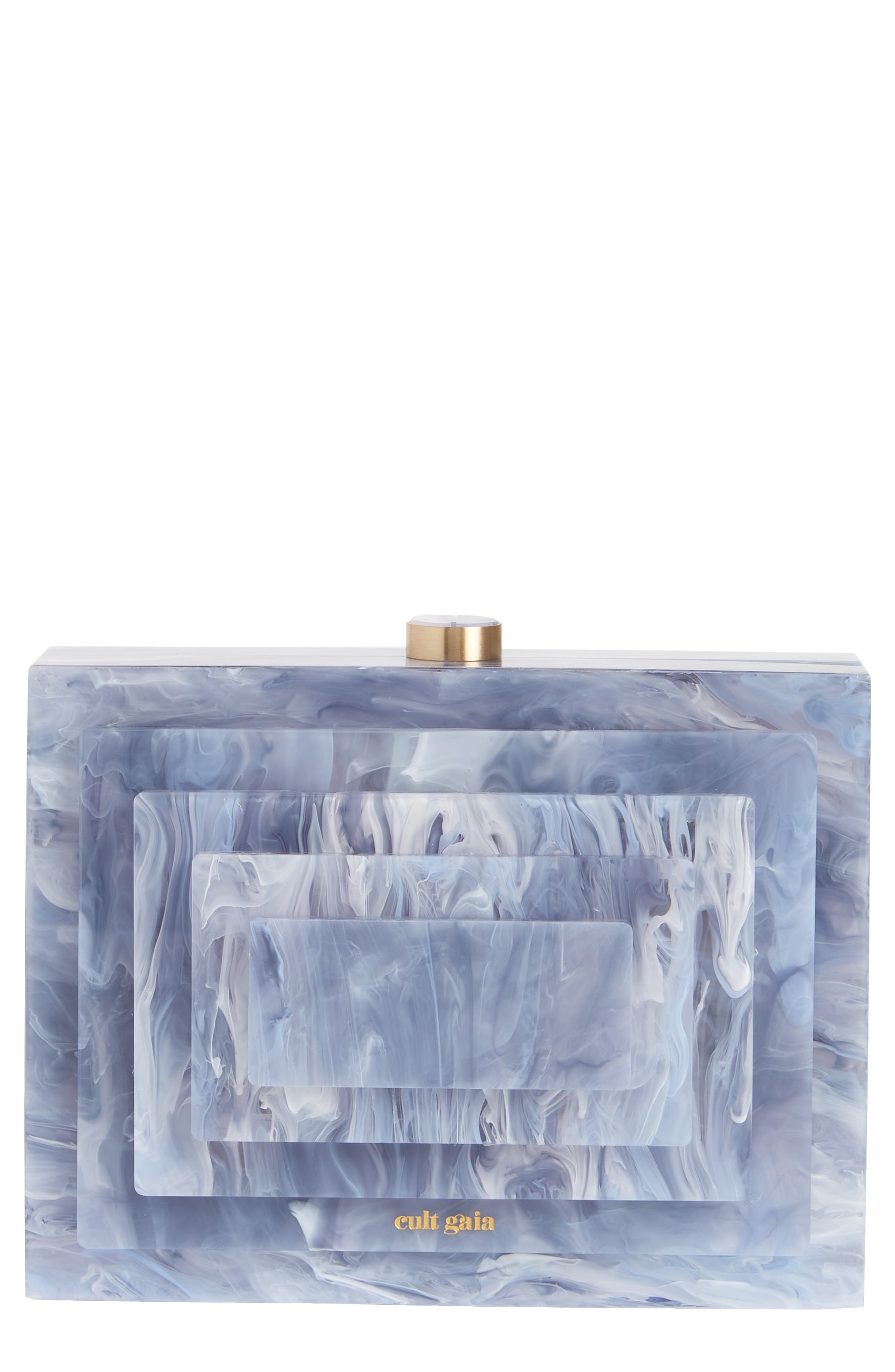 Cult Gaia Logan Acrylic Box Clutch, Main, color, 