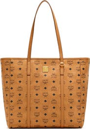 MCM Toni Top-Zip Shopper in Visetos
