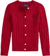 Polo Ralph Lauren Kids' Mini Cotton Cable Knit Cardigan