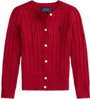 Polo Ralph Lauren Kids' Mini Cotton Cable Knit Cardigan