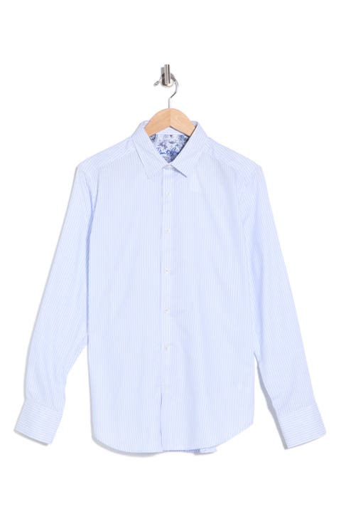 Washburn Stretch Cotton Button-Up Shirt