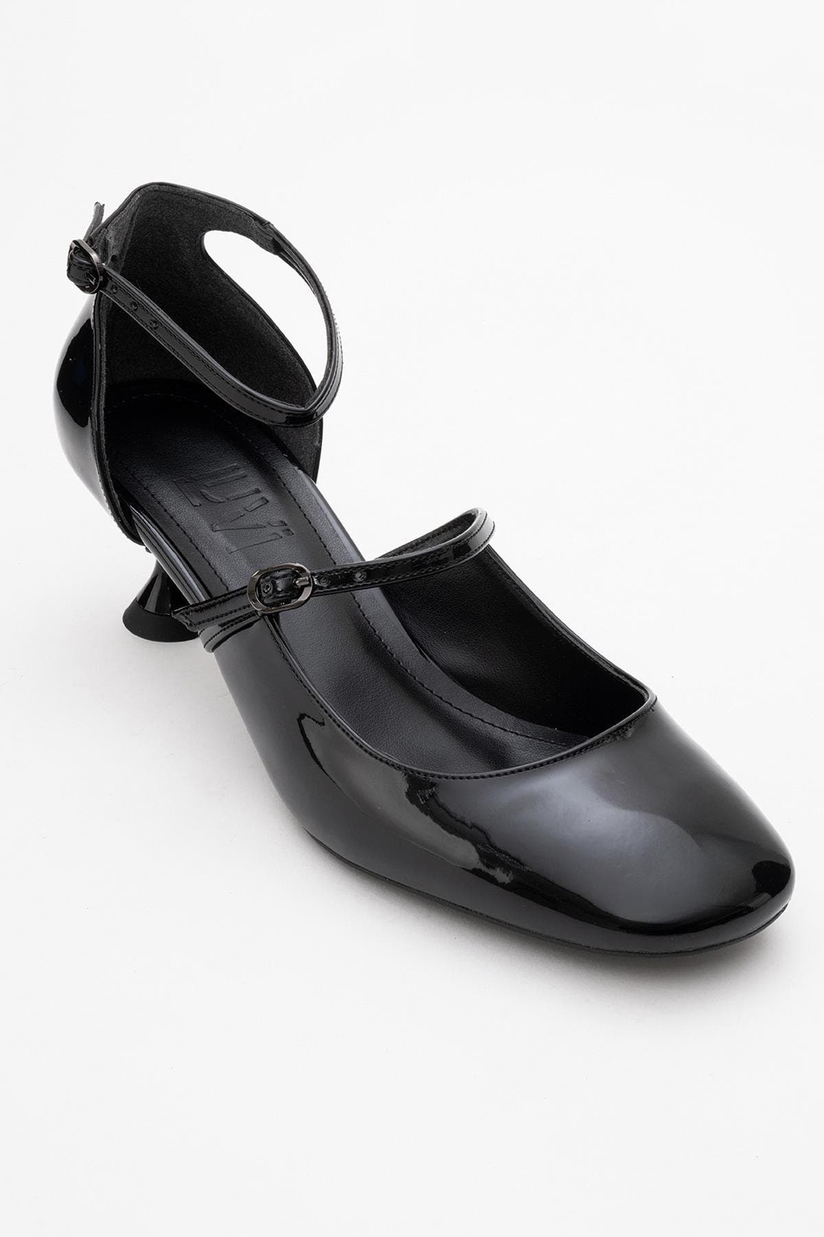 Prologue Shoes Emly Square Toe Slingback Pump, Main, color, Black Patent