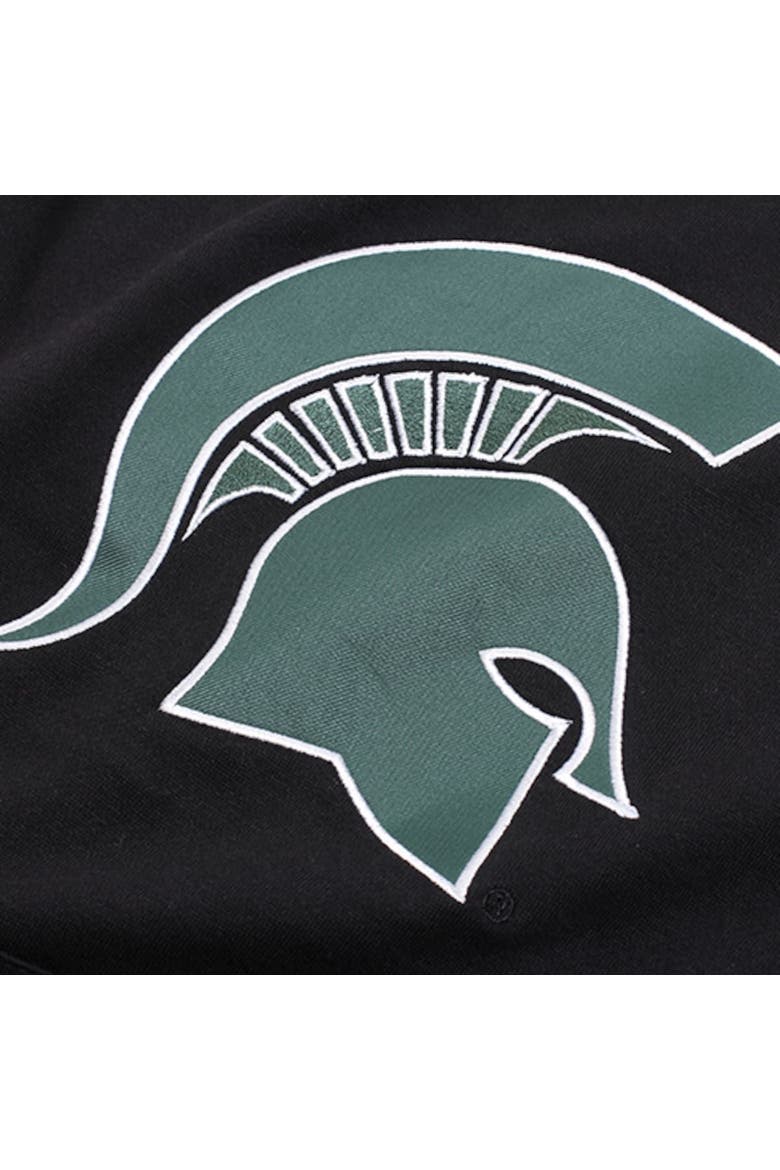 Youth Stadium Athletic Black Michigan State Spartans Big Logo Pullover Hoodie, Alternate, color, Black