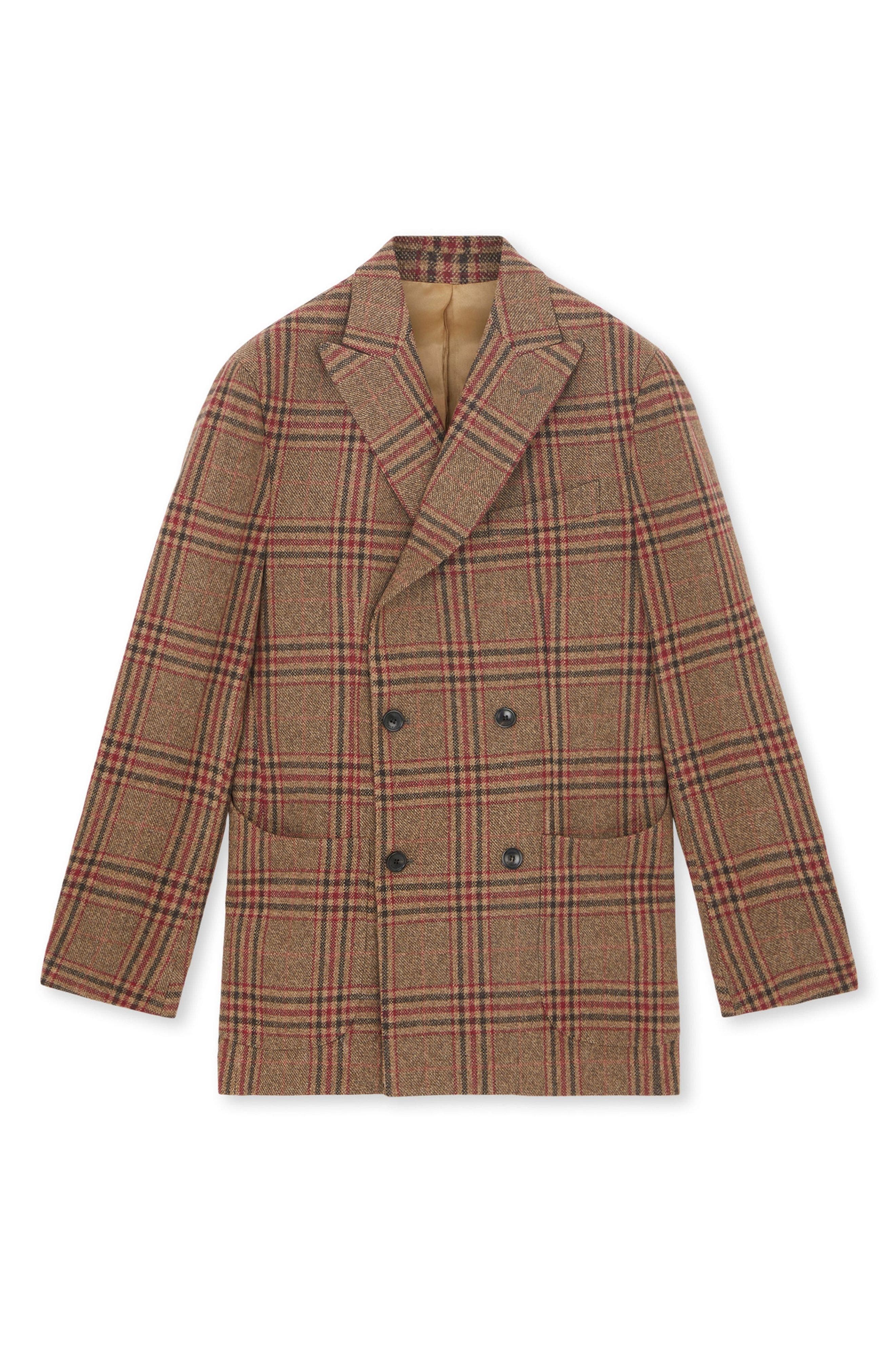 Fortela Double-Breasted Plaid Jacket (Men) | Nordstrom