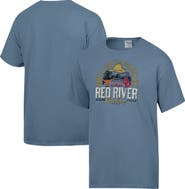 ComfortWash Men's ComfortWash Blue Texas Longhorns vs. Oklahoma Sooners Red River Rivalry Battle For The Golden Hat Matchup T-Shirt