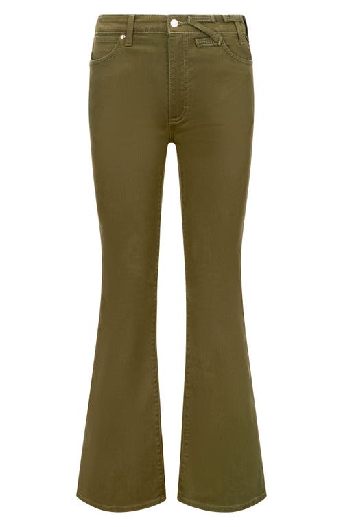 Staud X Wrangler The Loose Sergeant Green Wide Leg Jean In Sergeant Green