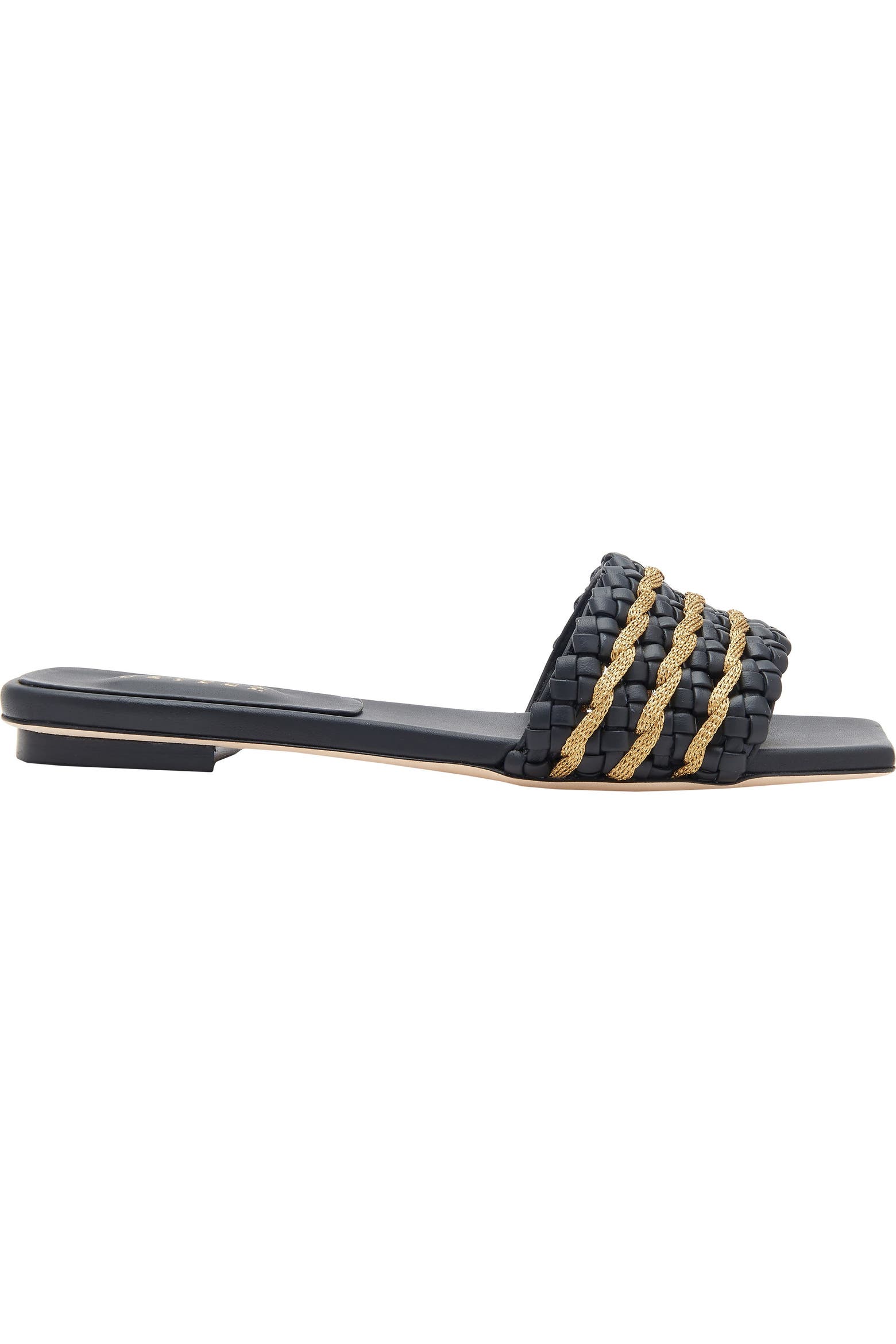 Ibony Color Serena Uziyel Aurnia Black Flat Sandal (Women) | Nordstrom