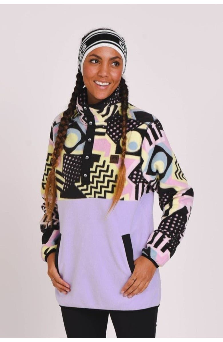 OOSC Saved By The Bell Fleece Purple - Women's, Alternate, color, Purple