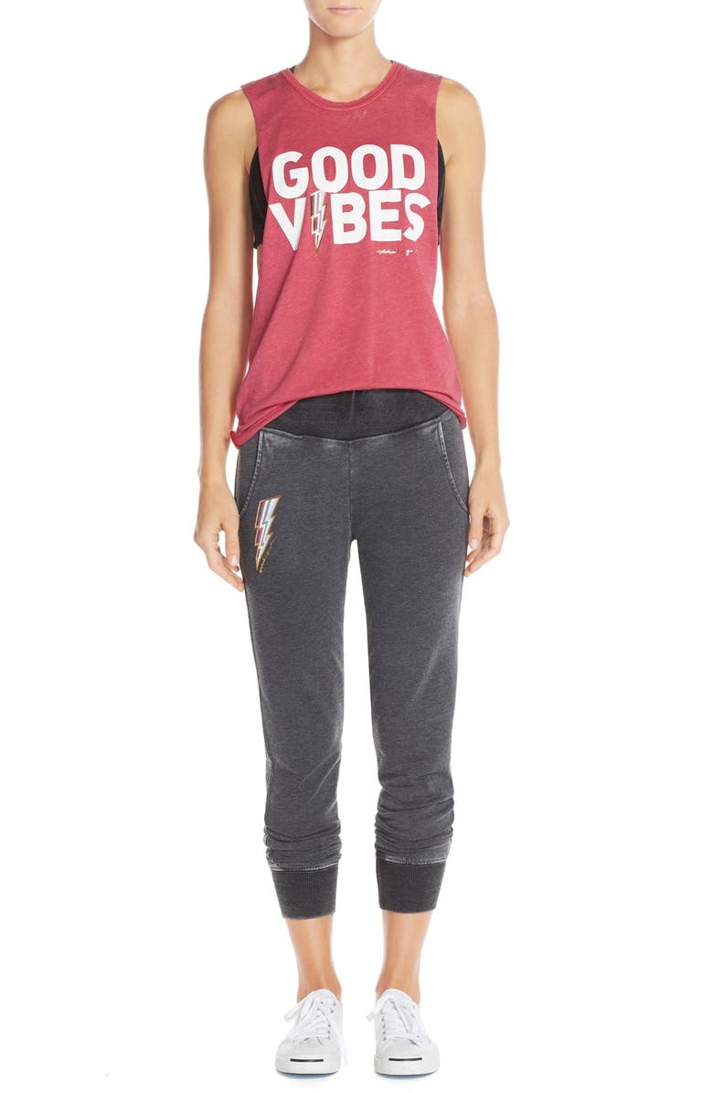 Spiritual Gangster 'Favorite' Burnout Sweatpants, Alternate, color, 