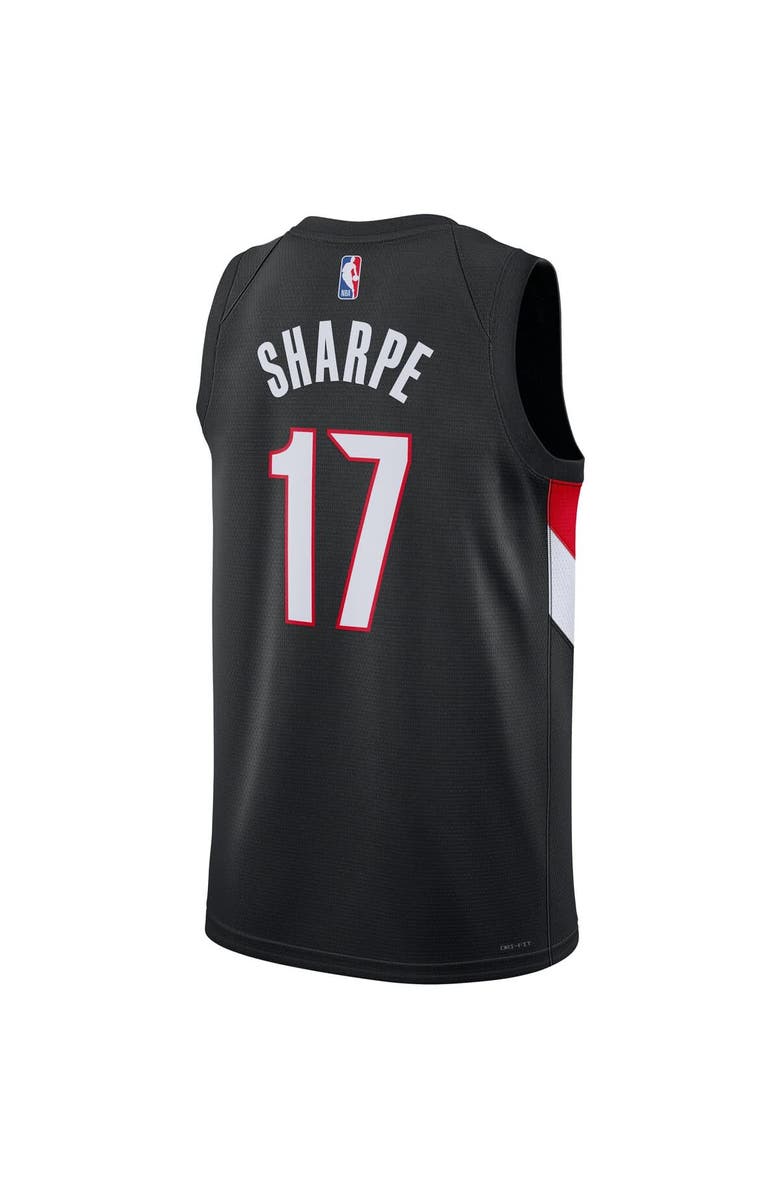 Nike Unisex Nike Shaedon Sharpe Black Portland Trail Blazers Swingman Jersey - Icon Edition, Alternate, color, Black