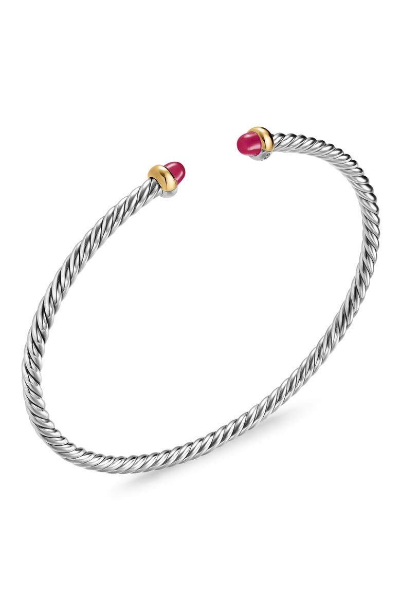 Micro Cable Flex Bracelet, Alternate, color, RUBY
