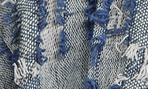 Saachi Frayed Denim Duster In Denim