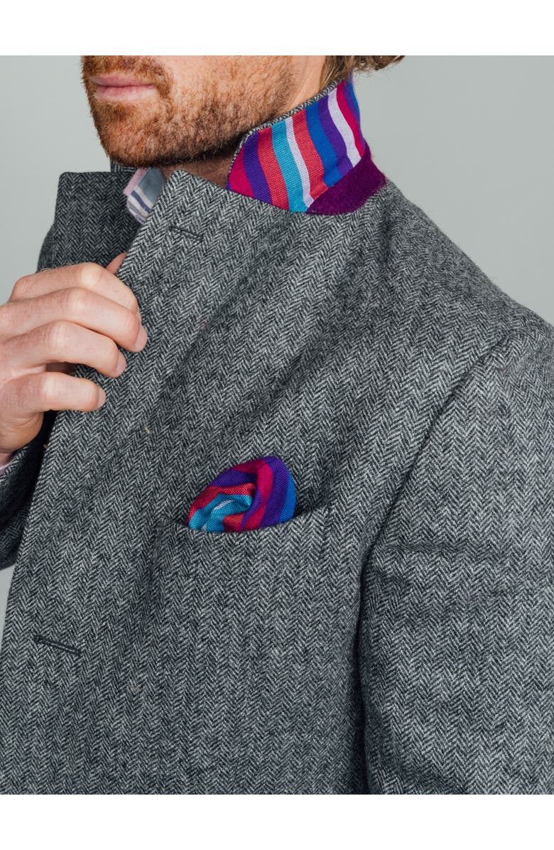 Koy Clothing Long Sleeve Wool Collared Coat, Alternate, color, Grey