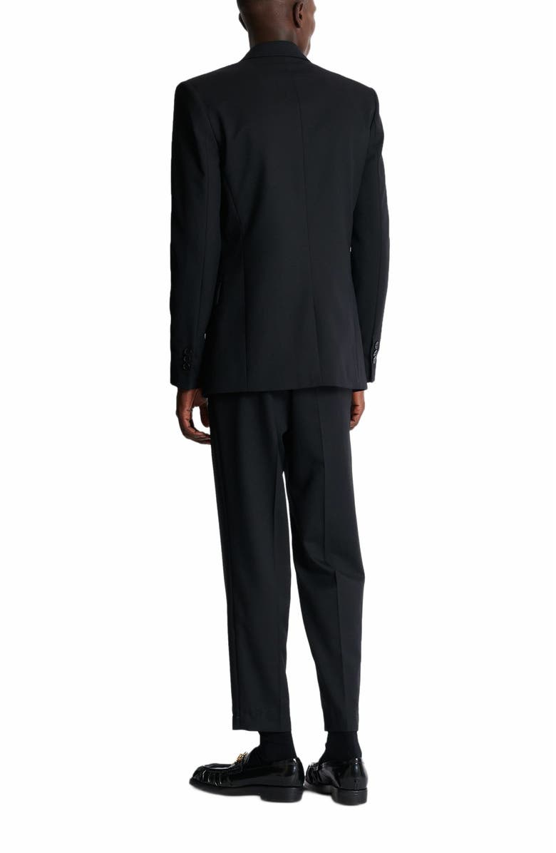 Balmain Wool 2-Button Jacket, Alternate, color, Black