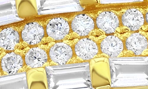 Suzy Levian Baguette & Round Cubic Zirconia Eternity Band Ring