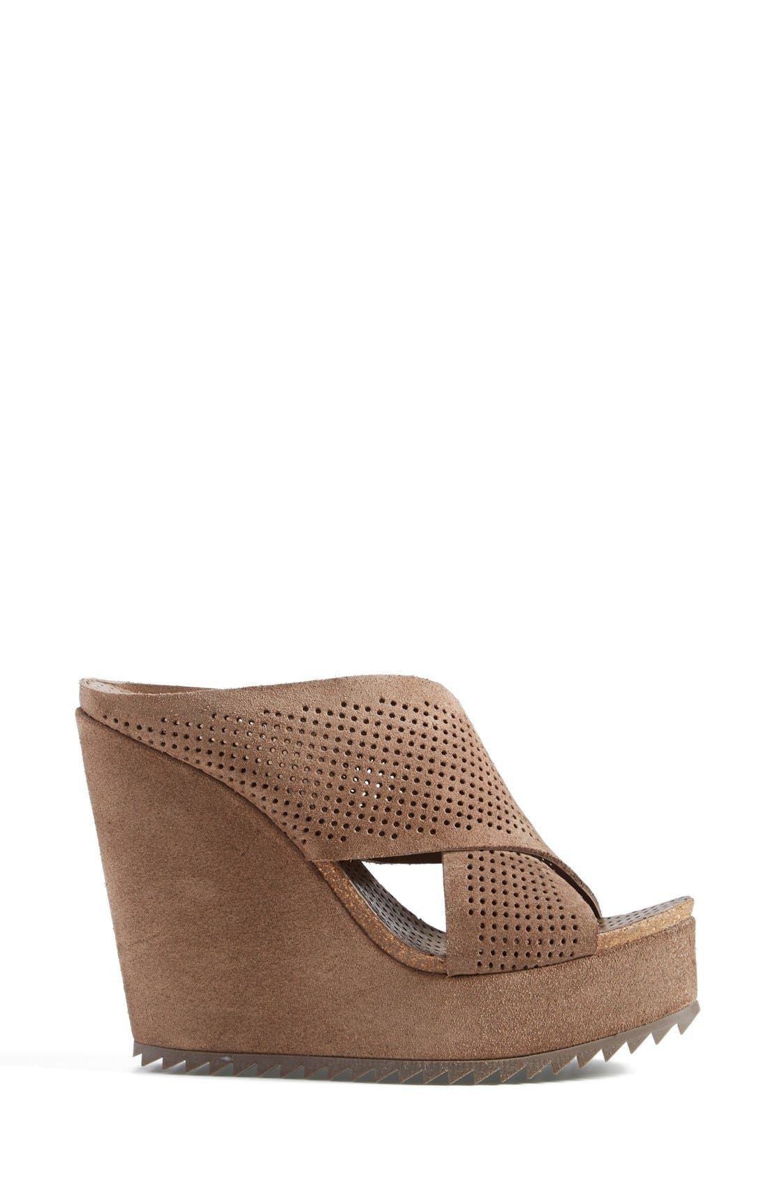 'Tibby' Wedge Sandal, Alternate, color, NUT