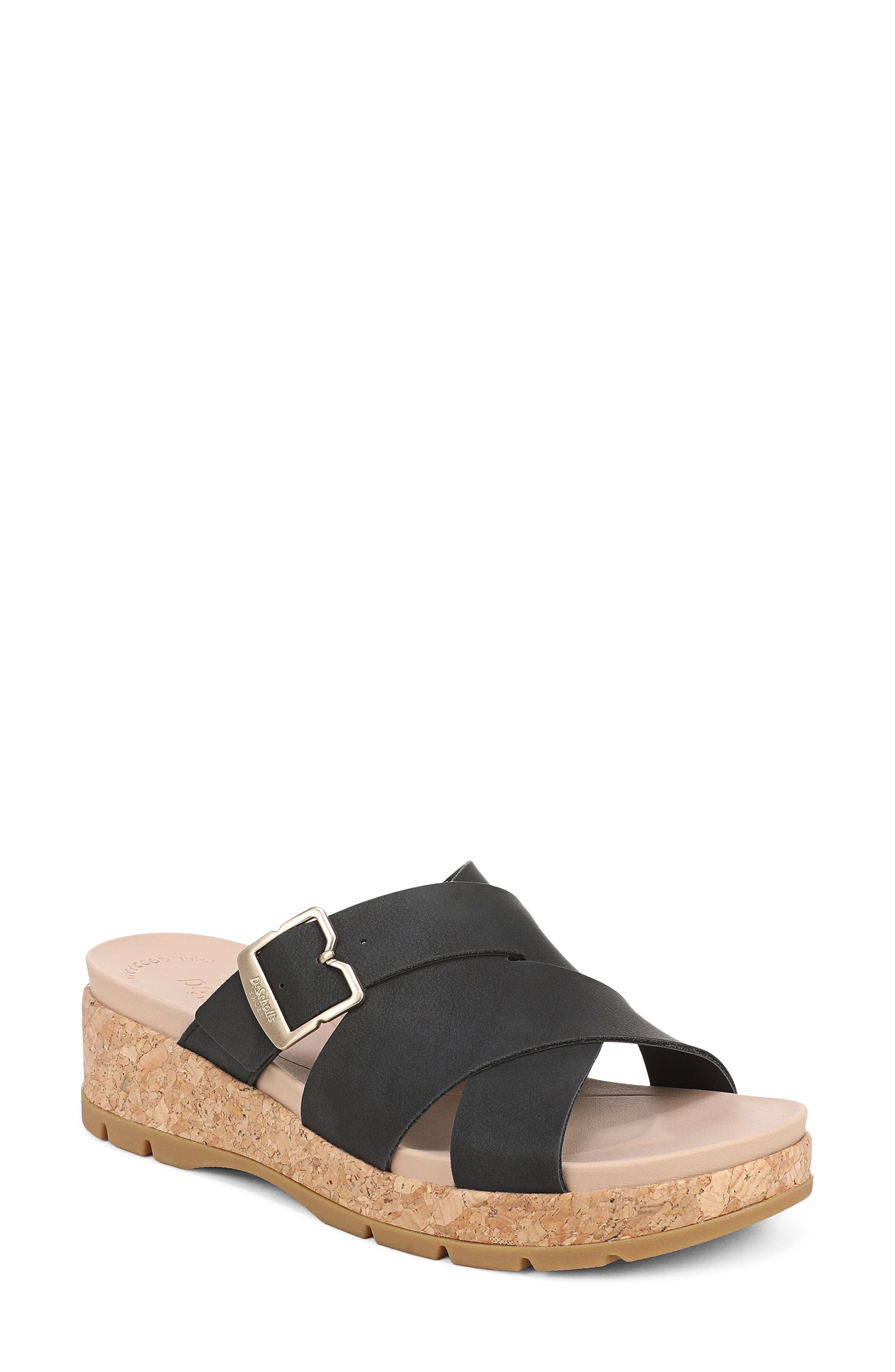 Dr. Scholl's Free Day Platform Sandal, Main, color, Black
