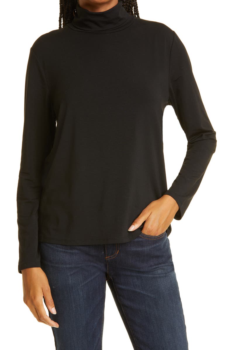 Eileen Fisher Turtleneck Top, Main, color, 