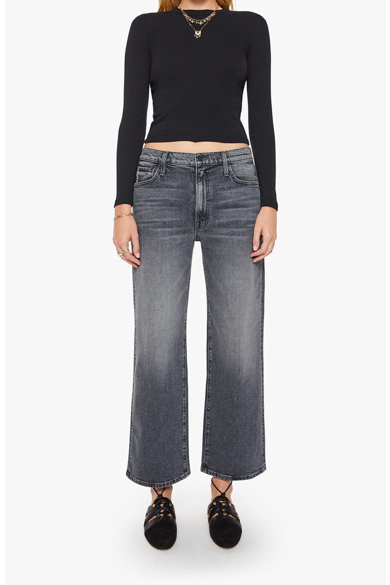 The LS Itty Bitty Crop T-Shirt, Alternate, color, BLACK