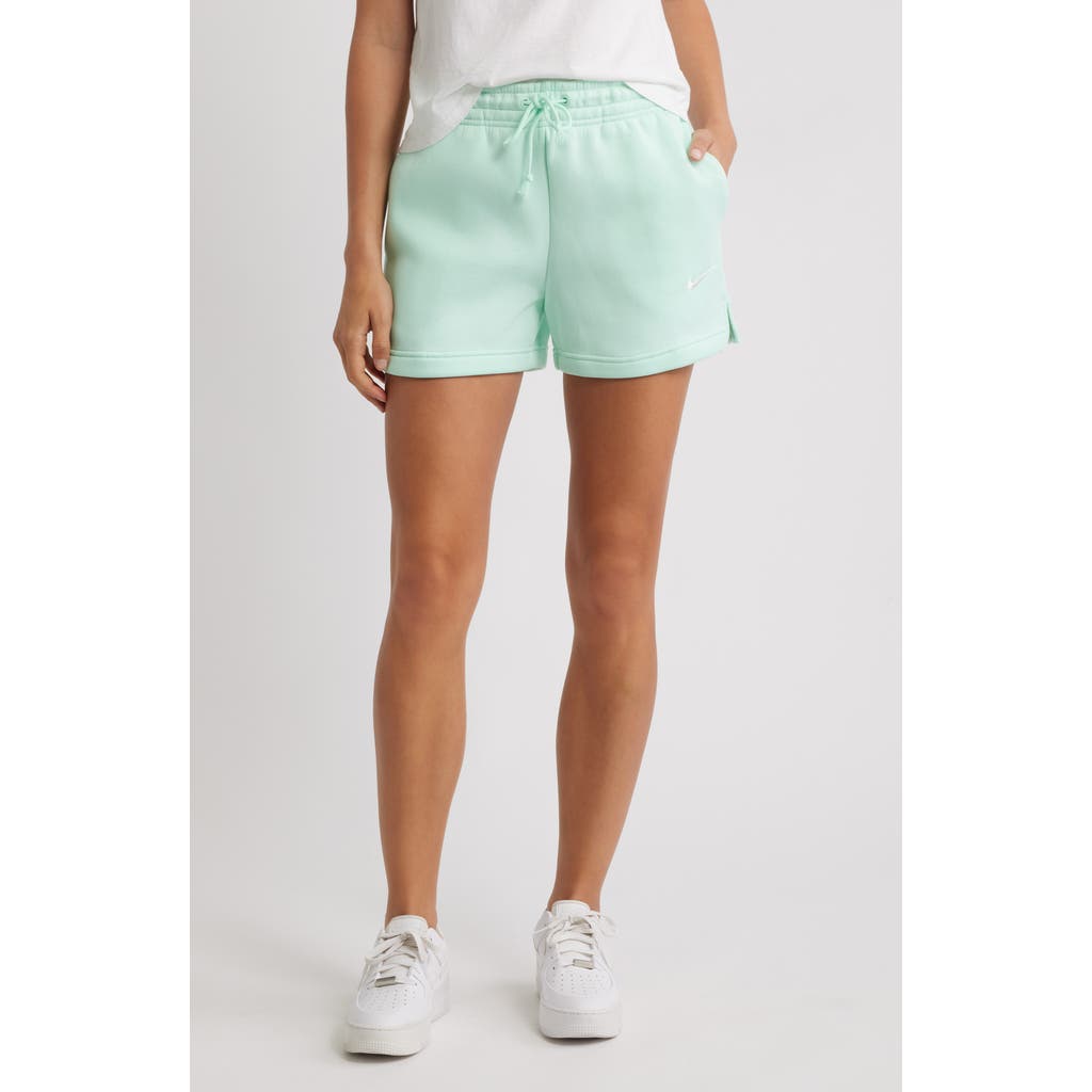 Nike Sportswear Phoenix Fleece Mid-rise 4-inch Shorts In Blue