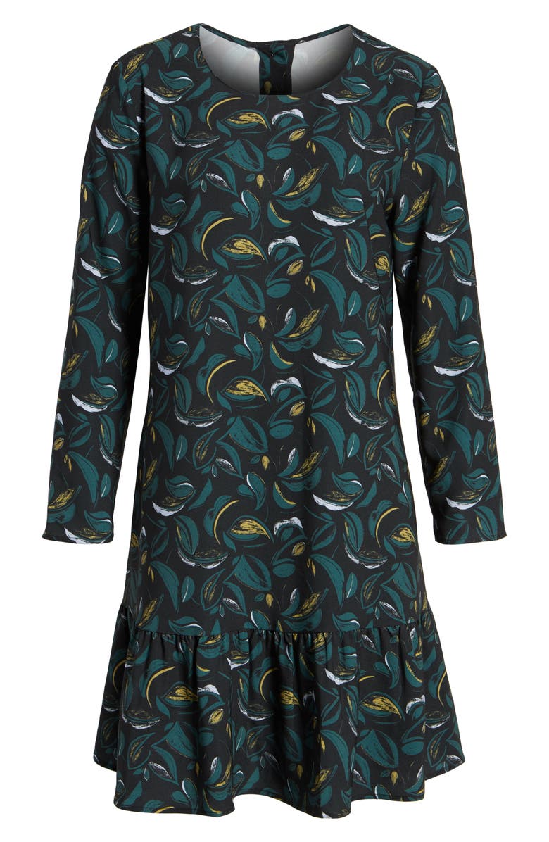 Halogen<sup>®</sup> Button Back Ruffle Hem Dress, Alternate, color,