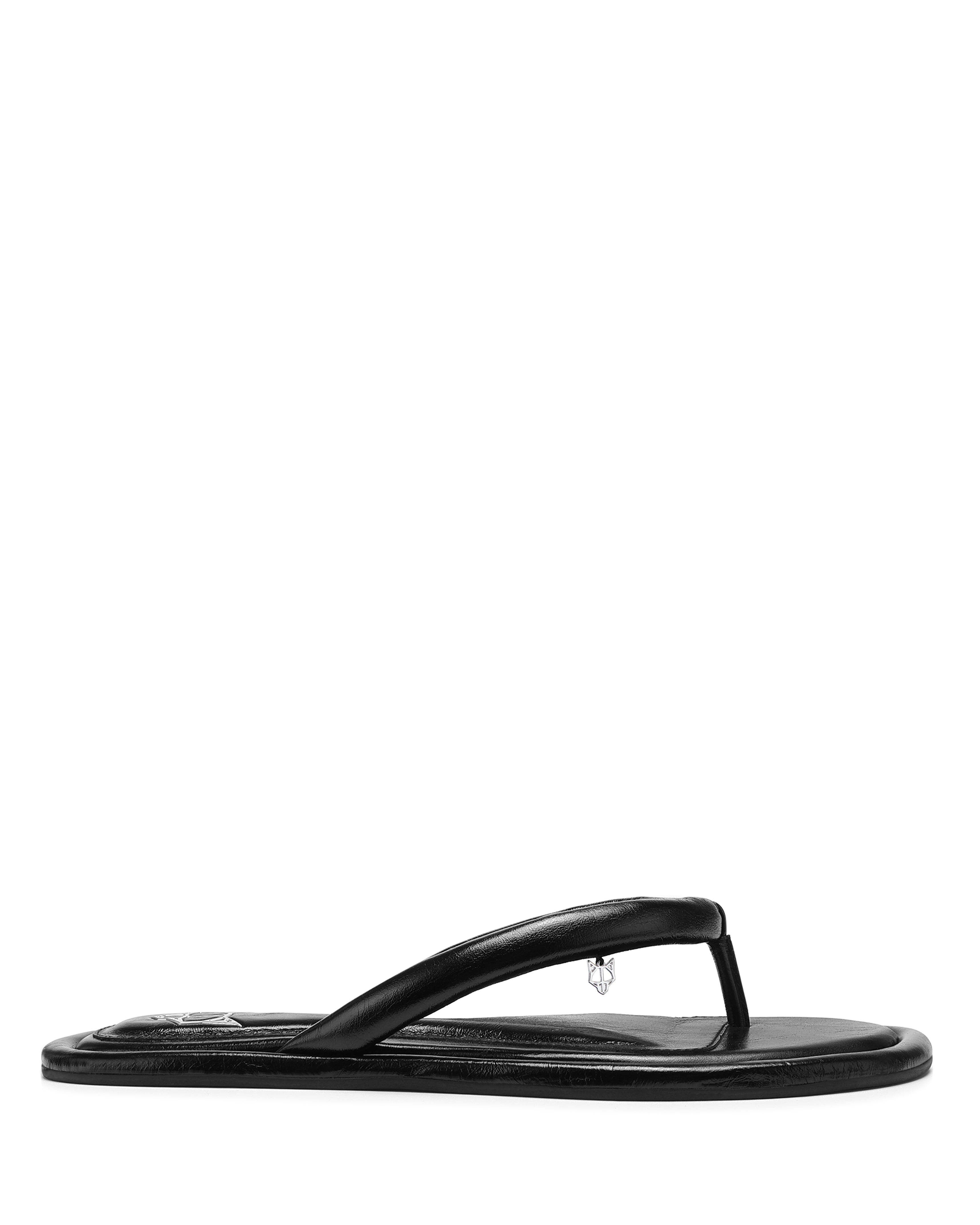 Naked Wolfe Grenada Leather Sandal, Alternate, color, Black