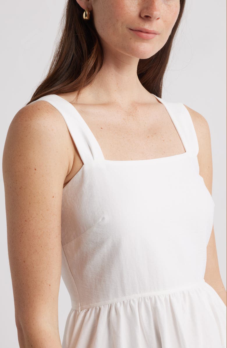 Caslon<sup>®</sup> Woven Midi Sundress, Alternate, color, White