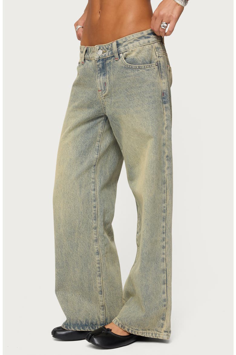 Ace Relaxed Low Rise Wide Leg Jeans, Alternate, color, LIGHT-BLUE