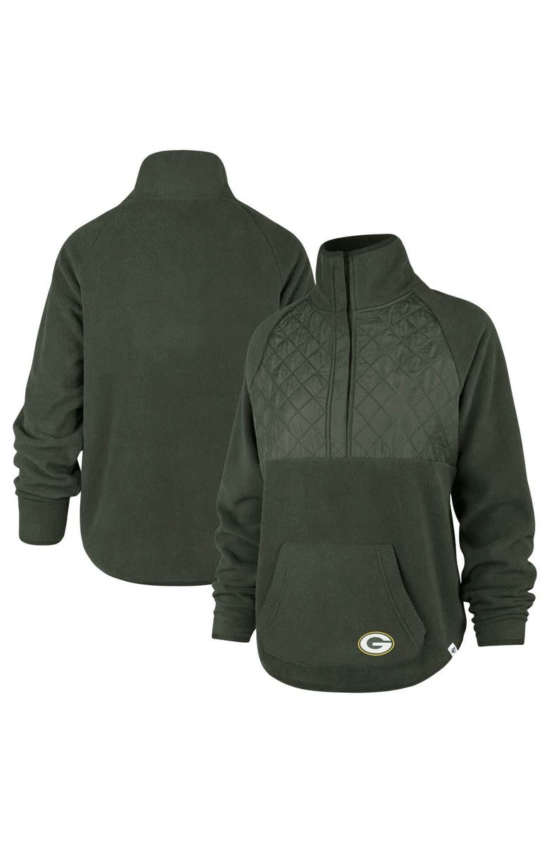 '47 Women's '47 Green Green Bay Packers Vail Half-Zip Pullover, Main, color,