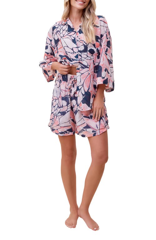 PAPINELLE PAPINELLE PAPILLON COTTON & SILK SHORT PAJAMAS
