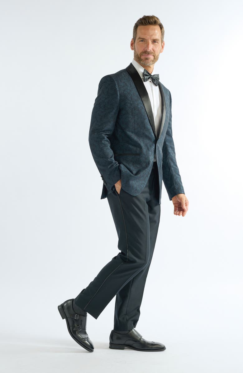 SAVILE ROW CO Floral Jacquard Evening Jacket, Alternate, color,