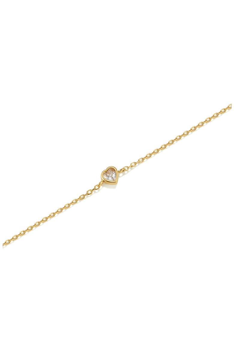 Bridesmaids Crystal Heart Bracelet, Alternate, color, GOLD
