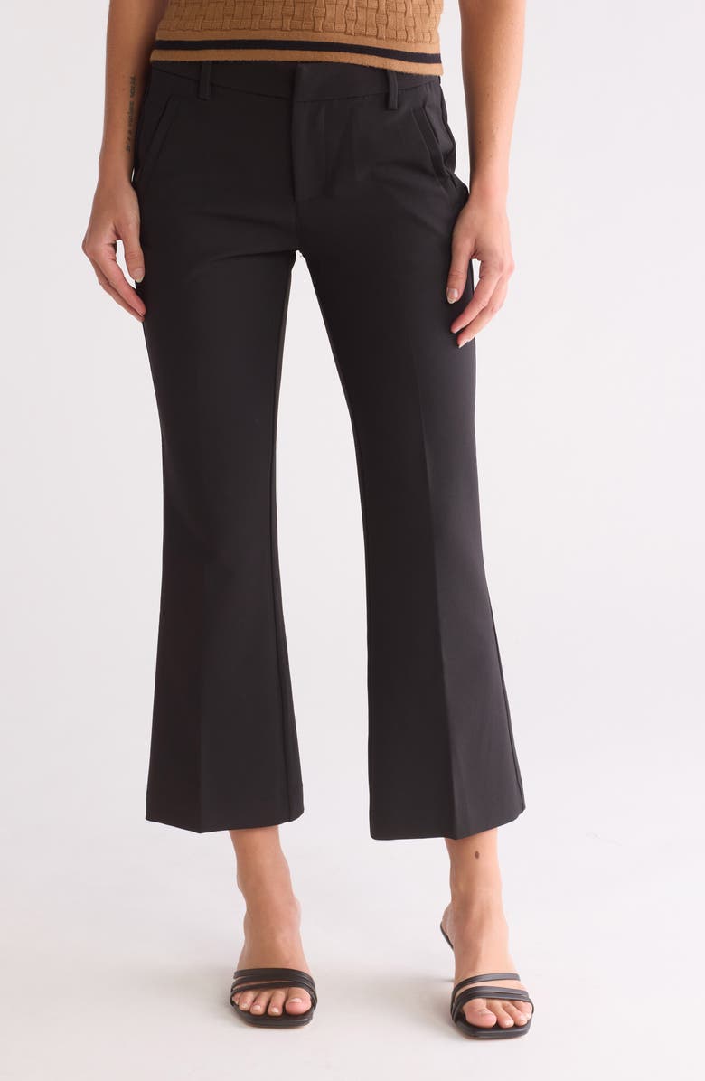 Liverpool City Flare Pants, Main, color, Black