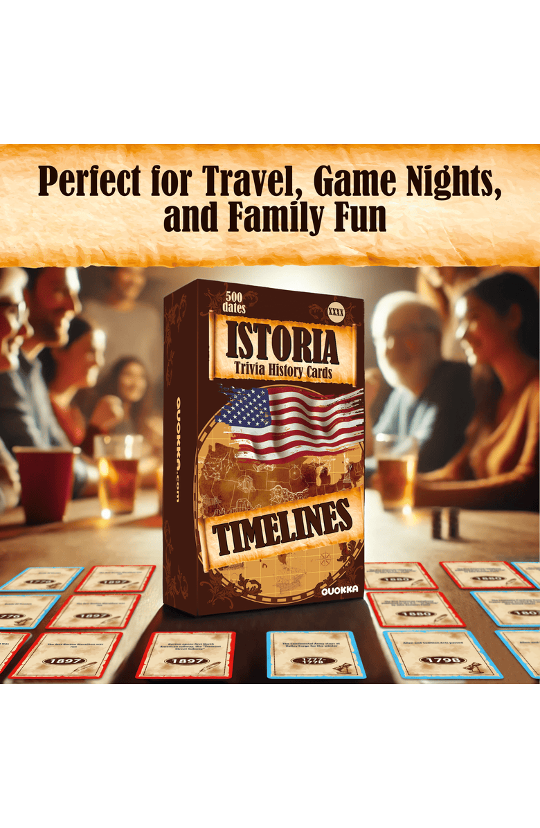 Quokka Bible Trivia and Learning Card Games for Kids & Adults, Alternate, color, Usa History Trivia