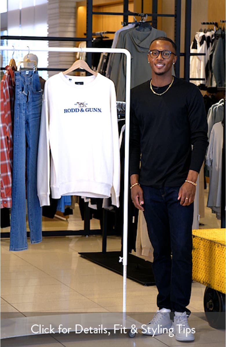 Logo Embroidered Crewneck Sweatshirt, sales video thumbnail