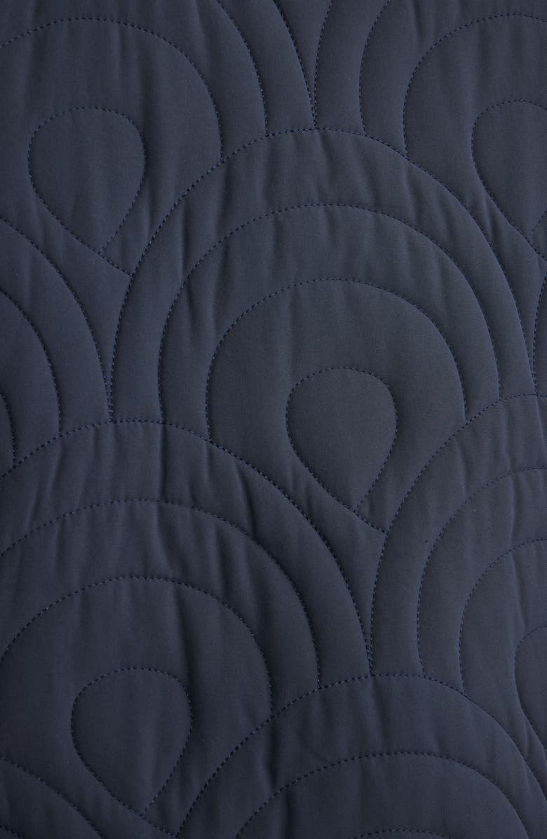 Ilse Jacobsen Blossom Short Sleeve Quilted Cape, Alternate, color, Dark Indigo